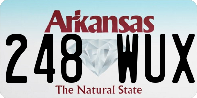 AR license plate 248WUX