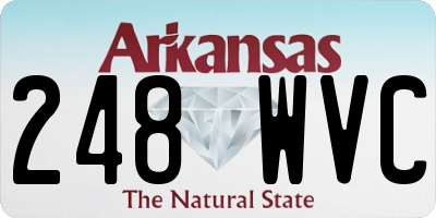 AR license plate 248WVC