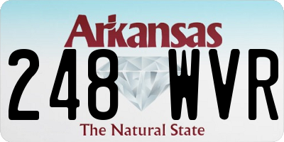 AR license plate 248WVR