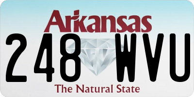 AR license plate 248WVU