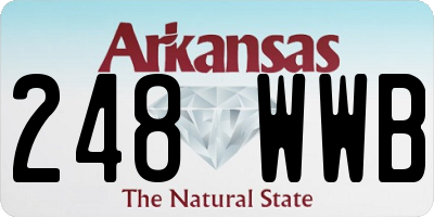 AR license plate 248WWB