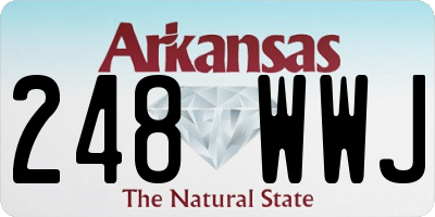 AR license plate 248WWJ