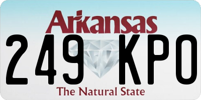 AR license plate 249KPO