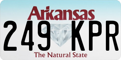 AR license plate 249KPR