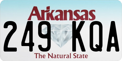 AR license plate 249KQA