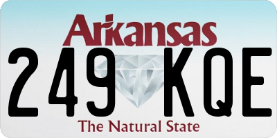 AR license plate 249KQE