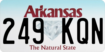 AR license plate 249KQN