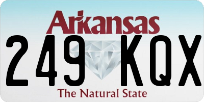 AR license plate 249KQX