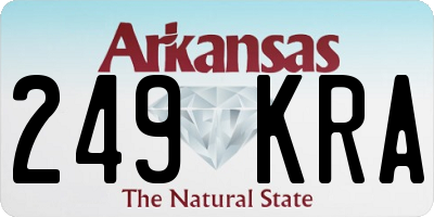 AR license plate 249KRA