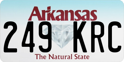AR license plate 249KRC