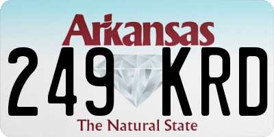 AR license plate 249KRD