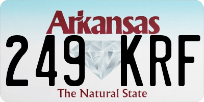 AR license plate 249KRF