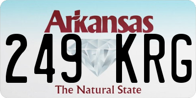 AR license plate 249KRG