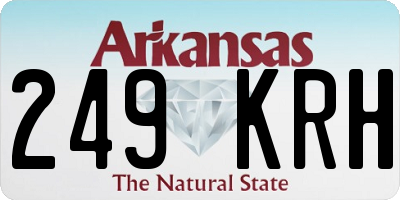 AR license plate 249KRH
