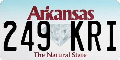 AR license plate 249KRI