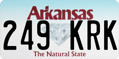 AR license plate 249KRK