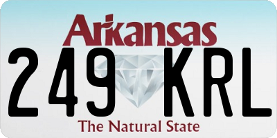 AR license plate 249KRL
