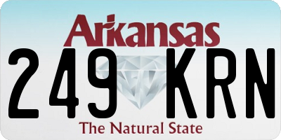 AR license plate 249KRN