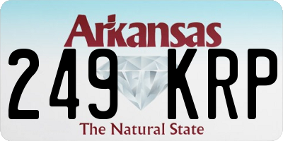 AR license plate 249KRP