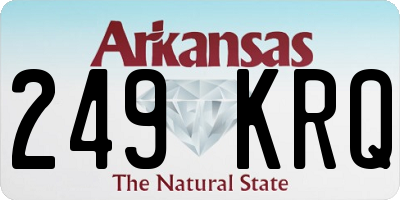 AR license plate 249KRQ