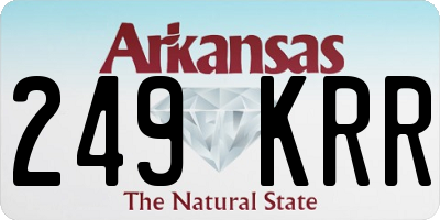 AR license plate 249KRR