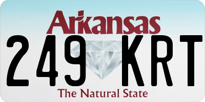 AR license plate 249KRT