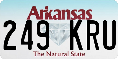 AR license plate 249KRU