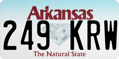 AR license plate 249KRW