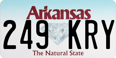 AR license plate 249KRY