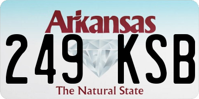 AR license plate 249KSB