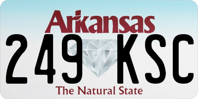 AR license plate 249KSC