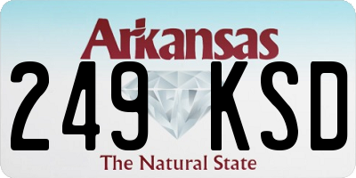 AR license plate 249KSD