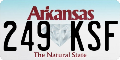 AR license plate 249KSF