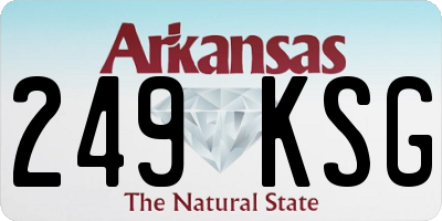 AR license plate 249KSG