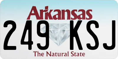 AR license plate 249KSJ