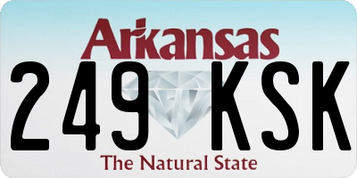 AR license plate 249KSK