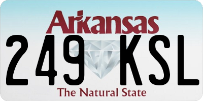 AR license plate 249KSL