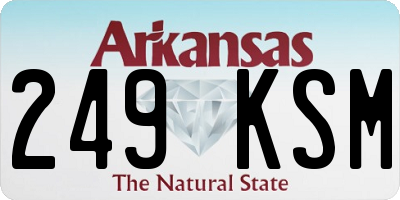 AR license plate 249KSM