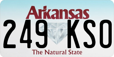 AR license plate 249KSO