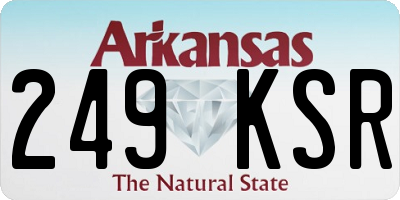 AR license plate 249KSR