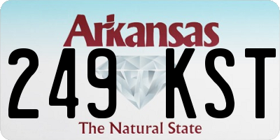 AR license plate 249KST