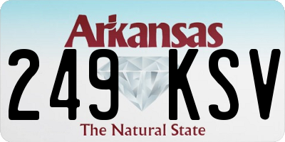 AR license plate 249KSV