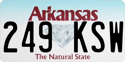 AR license plate 249KSW