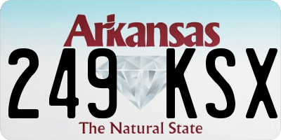AR license plate 249KSX