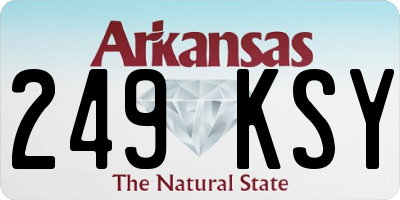 AR license plate 249KSY