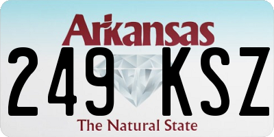 AR license plate 249KSZ