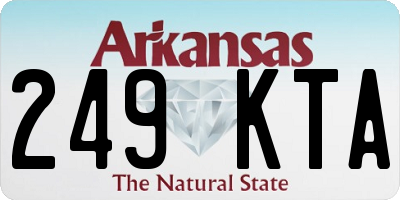 AR license plate 249KTA