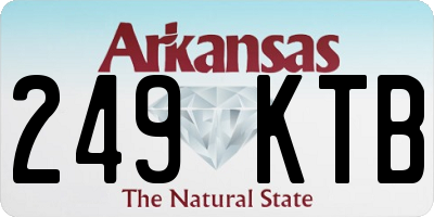 AR license plate 249KTB