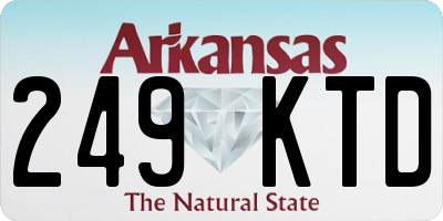 AR license plate 249KTD
