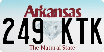AR license plate 249KTK